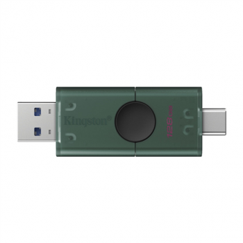 Kingston DataTraveler Duo | 128 GB | USB 3.2 Gen 1 | Black/Green
