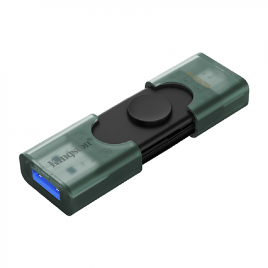 Kingston DataTraveler Duo | 128 GB | USB 3.2 Gen 1 | Black/Green