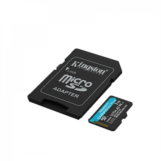 Kingston Memory card | Canvas Go! Plus | 1000 GB | microSD | Flash memory class Class 10, UHS-I, U3, V30, A2