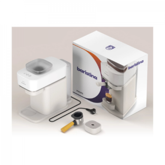Philips Coffee maker | BAR300/03 Baristina | Pump pressure 16 bar | Semi-automatic | 122.8 W | White
