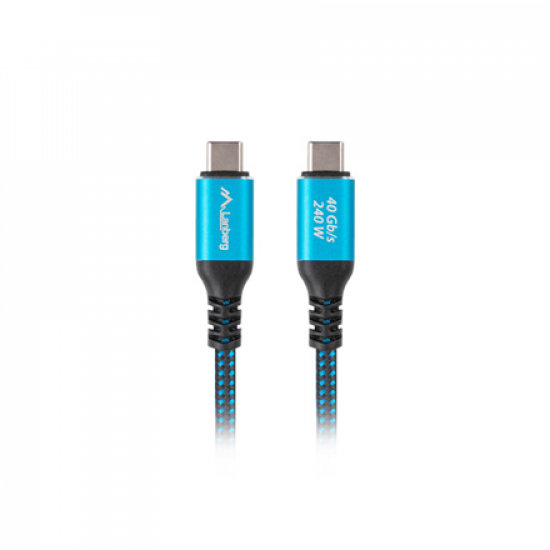 Lanberg USB-C M/M 4.0 CABLE 240W 8K 60HZ | CA-CMCM-45CU-0020-BK