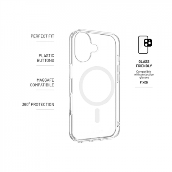 Fixed Back cover | Apple | iPhone 17 | TPU/PC | Transparent | MagPure