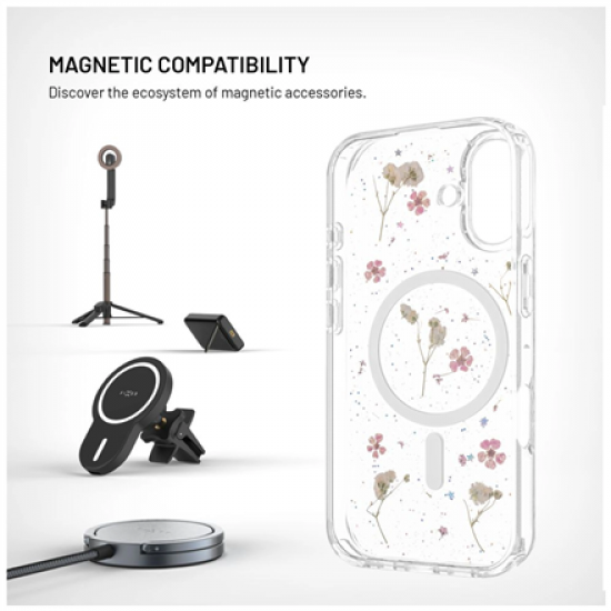 Fixed MagBloom | Back cover | Apple | iPhone 17 | TPU | Blush Plum