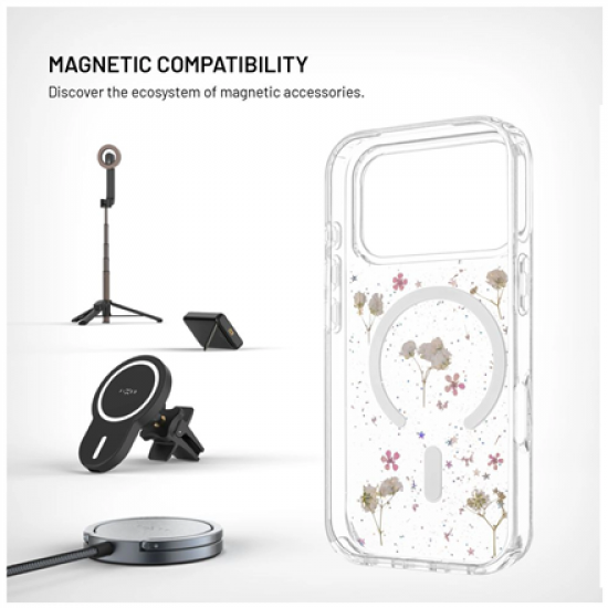 Fixed MagBloom | Back cover | Apple | iPhone 17 Pro | TPU | Blush Plum