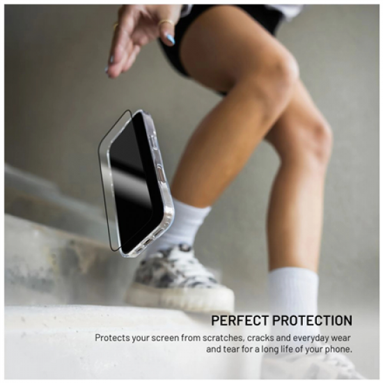 Fixed Screen protector | Apple | iPhone 17 | Tempered glass | Black | Full Cover 2.5D