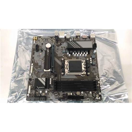 SALE OUT. Gigabyte B650M D3HP 1.0 M/B | Gigabyte B650M D3HP | Processor family AMD | Processor socket AM5 | DDR5 DIMM | Memory slots 1 | Supported hard disk drive interfaces SATA, M.2 | Number of SATA connectors 4 | Chipset AMD B650 | Micro ATX | USED, RE