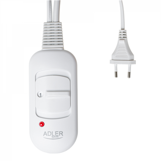 Adler Super Soft Electric Heating Pad | AD 7444 | Number of heating levels 2 | Number of persons 1 | Washable | Remote control | 80 W | Pink