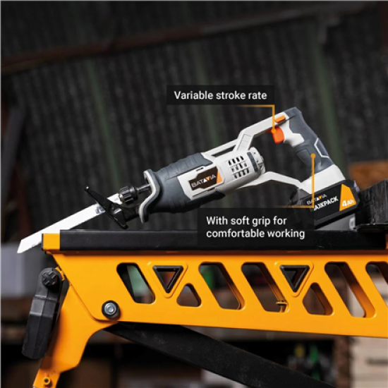 18V Cordless Reciprocating Saw - Without Battery and Charger