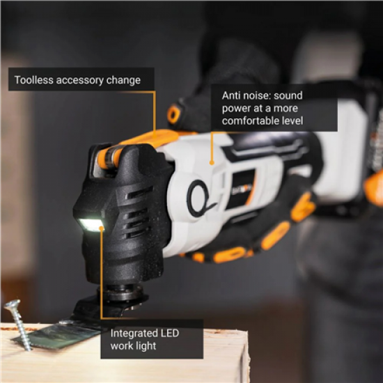 Batavia B.V. 18V Cordless Anti-Vibration Multitool - Without Battery and Charger