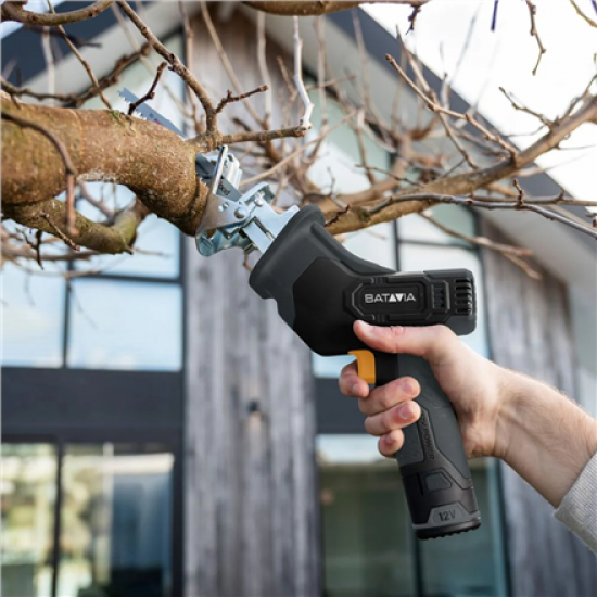 12V Cordless Reciprocating Saw - Fixxpack 2.0 Set (incl. 2.0Ah Battery & USB-C charging Cable)