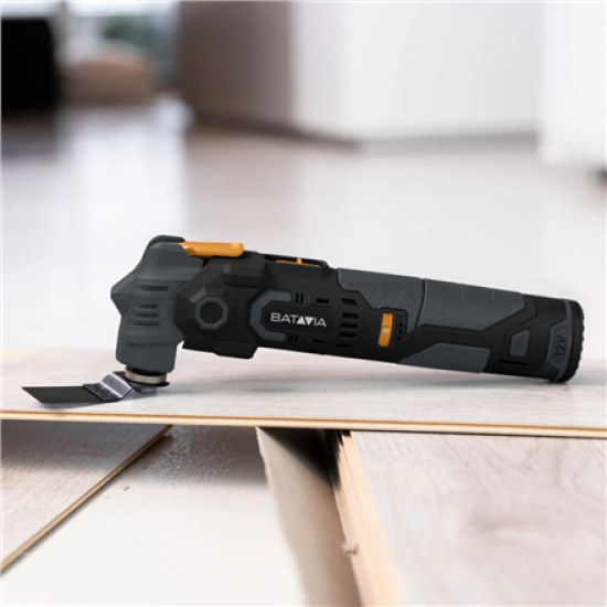 Batavia B.V. 12V Cordless Anti-Vibration Multitool - Fixxpack 2.0 Set (incl. 2.0Ah battery and USB-C charging cable)