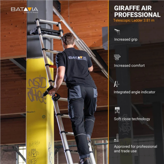 Batavia B.V. Giraffe PRO Telescopic Ladder 3.81 m