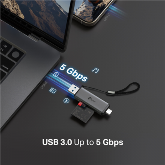 TP-LINK USB 3.0 Type-C&A to SD and microSD 3.0 Card Reader | UA430D