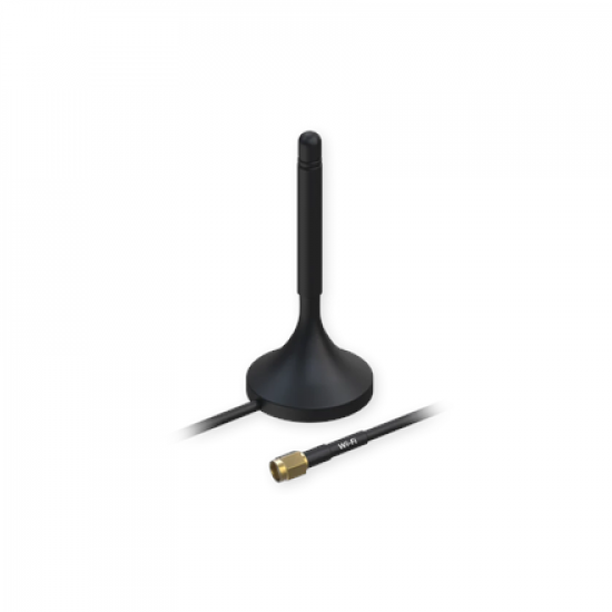 Teltonika Wi-Fi Magnetic SMA Antenna | PR1KRF30 | Gain 3 dB | 2400-2500 GHz | Antenna connector type RP-SMA Male