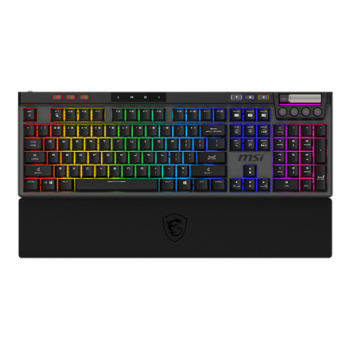 MSI STRIKE PRO WIRELESS | Gaming keyboard | Wireless | US | Black | 2.4 GHz Wireless, Bluetooth, USB 2.0 | Kailh Midnight Pro Silent Tactile