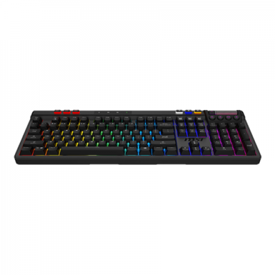 MSI STRIKE PRO WIRELESS | Gaming keyboard | Wireless | US | Black | 2.4 GHz Wireless, Bluetooth, USB 2.0 | Kailh Midnight Pro Silent Tactile
