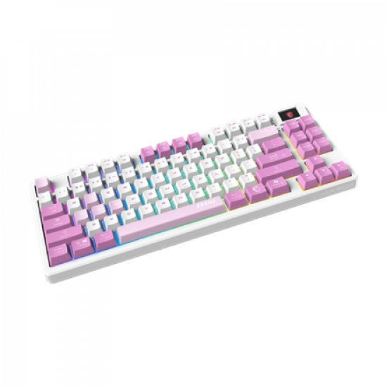 MSI FORGE GK600 TKL WIRELESS VIOLET | Gaming keyboard | Wireless | US | 2.4 GHz Wireless, Bluetooth, USB 2.0 | Mechanical Linear