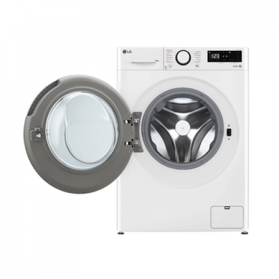 LG Washing machine | F4WR510S0W | Energy efficiency class A-10% | Front loading | Washing capacity 10 kg | 1400 RPM | Depth 57 cm | Width 60 cm | Display | LED | Steam function | Direct drive | White