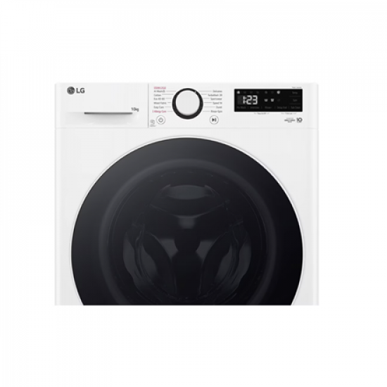 LG Washing machine | F4WR510S0W | Energy efficiency class A-10% | Front loading | Washing capacity 10 kg | 1400 RPM | Depth 57 cm | Width 60 cm | Display | LED | Steam function | Direct drive | White