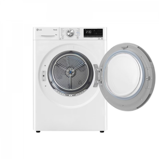 LG Dryer Machine | RH80V9AV3N | Energy efficiency class C | Front loading | 8 kg | LED | Depth 69 cm | Wi-Fi | White