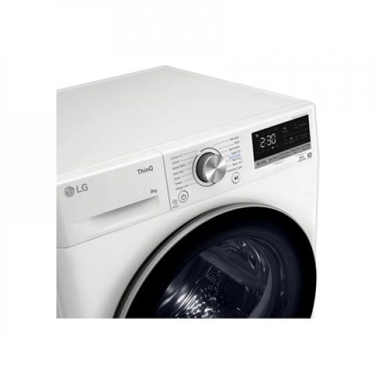 LG Dryer Machine | RH80V9AV3N | Energy efficiency class C | Front loading | 8 kg | LED | Depth 69 cm | Wi-Fi | White