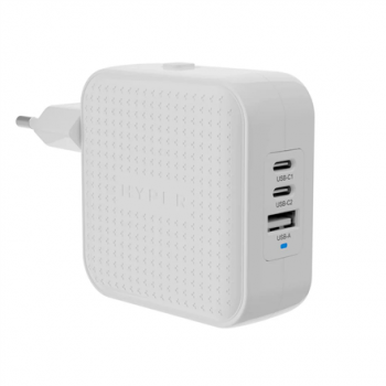 Hyper HyperJuice 70W USB-C GaN Travel Charger, White | HJ1003WHWWGL