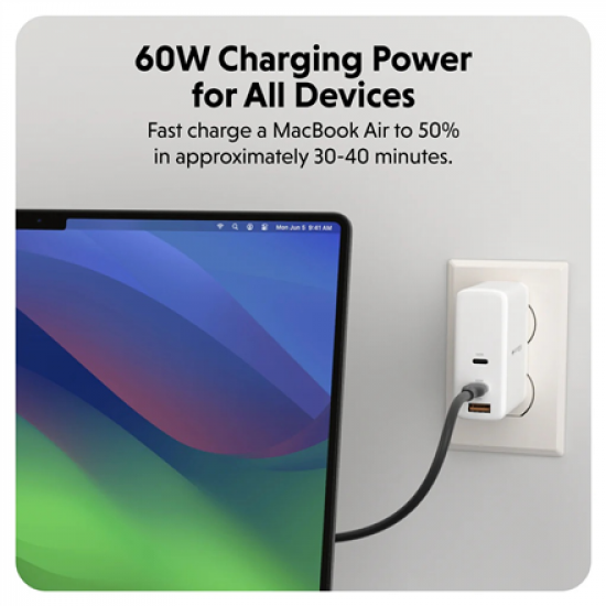 Hyper HyperJuice USB-C Silicone Charging Cable | HJ4011BKGL