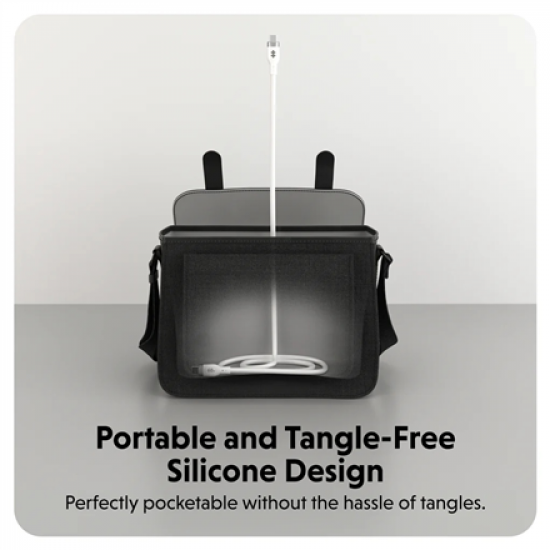 Hyper HyperJuice USB-C Silicone Charging Cable, 1.5 m, White | HJ4011WHGL