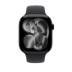 Apple Watch Series 11 GPS + Cellular 42mm Jet Black Aluminium Case with Black Sport Band - M/L | Apple