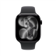 Apple Watch Series 11 GPS + Cellular 46mm Jet Black Aluminium Case with Black Sport Band - M/L | Smart watch | LTPO OLED Always-On Retina | Waterproof | Jet Black