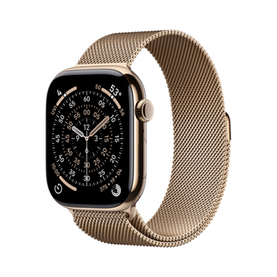 Apple Watch Series 11 | Smart watch | GPS (satellite) | LTPO OLED Always-On Retina display | Waterproof | Gold Titanium