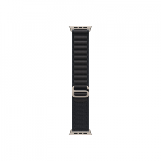 Apple | 49mm Black Alpine Loop - Medium - Natural Titanium Finish
