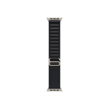 Apple | 49mm Black Alpine Loop - Medium - Natural Titanium Finish