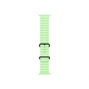 Apple | 49mm Neon Green Ocean Band - Black Titanium Finish