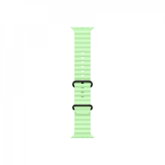 Apple | 49mm Neon Green Ocean Band - Black Titanium Finish