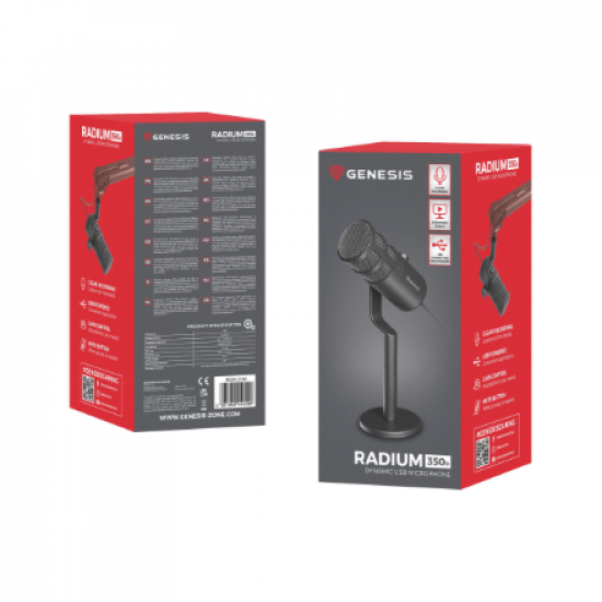 Genesis | Dynamic Microphone | Radium 350D | Black