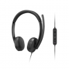 Lenovo Wired VoIP Headset 5000 (Teams) | Built-in microphone | USB Type-A, USB Type-C | Black