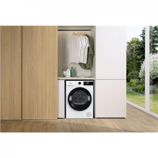 Gorenje Dryer Machine | D2HNE7E | Energy efficiency class E | Front loading | 7 kg | Heat pump | LED | Depth 51 cm | White
