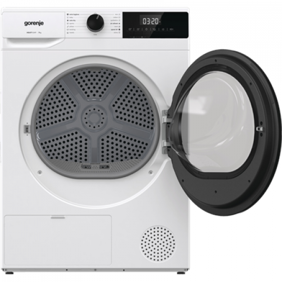 Gorenje Dryer Machine | D2HNE7E | Energy efficiency class E | Front loading | 7 kg | Heat pump | LED | Depth 51 cm | White