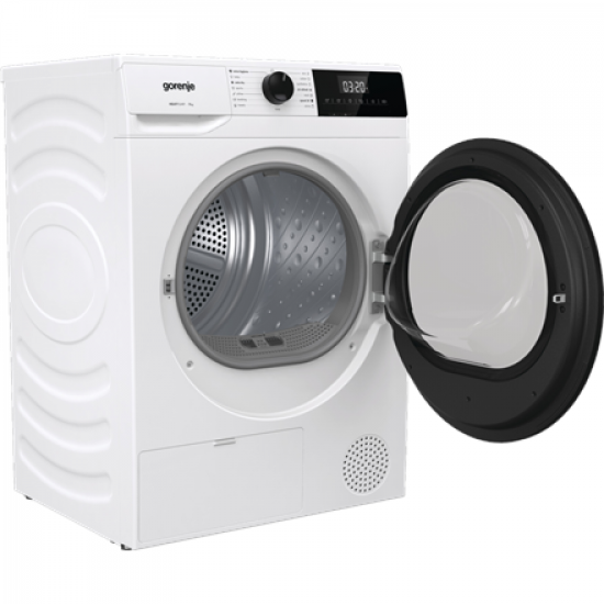 Gorenje Dryer Machine | D2HNE7E | Energy efficiency class E | Front loading | 7 kg | Heat pump | LED | Depth 51 cm | White