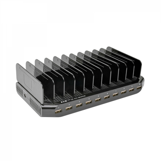 Tripp Lite 10 Port USB Charging Station with Adjustable Storage | U280-010-ST-CEE | UNPACKED, SCRATCHED