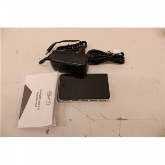 SALE OUT. Digitus USB 2.0 Hub 10-port | DA-70229 | DAMAGED PACKAGING, UNPACKED, SCRATCHED ON TOP