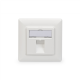 Digitus | Wallplate for Keystone Modules, German type, middle plate 50x50 mm, frame 80x80 mm | DN-93811