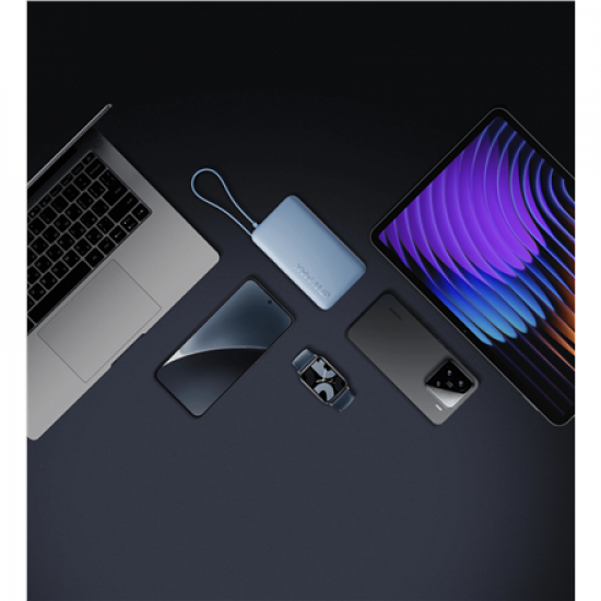 Xiaomi 67W Power Bank 10000 (Integrated Cable) | 10000 mAh | Ice Blue