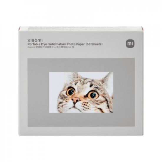 Xiaomi Portable Dye-Sublimation Photo Paper (50 Sheets) | 2x3-inch