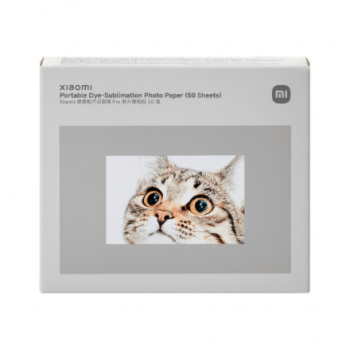 Xiaomi Portable Dye-Sublimation Photo Paper (50 Sheets) | 2x3-inch