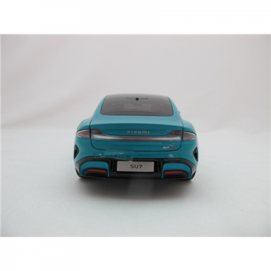 Xiaomi SU7 1:18 Die-cast Model Car | Aqua Blue | Zinc alloy, ABS, SAN and PVC