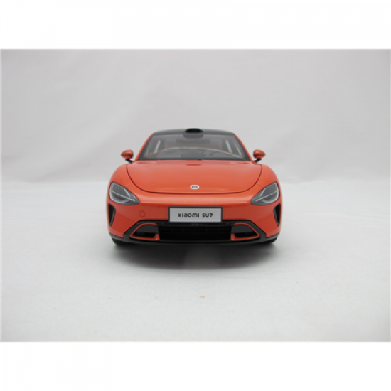 Xiaomi SU7 1:18 Die-cast Model Car | Lava Orange | Zinc alloy, ABS, SAN and PVC