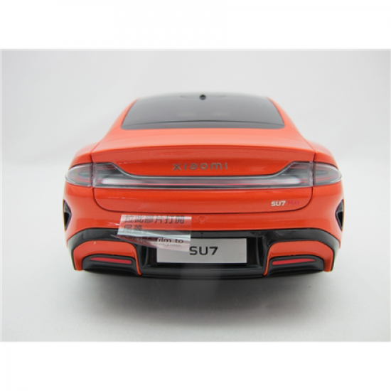 Xiaomi SU7 1:18 Die-cast Model Car | Lava Orange | Zinc alloy, ABS, SAN and PVC