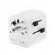 Gembird Grounded universal travel power adapter, 20 W | TPA-EU1A1C20-01-W